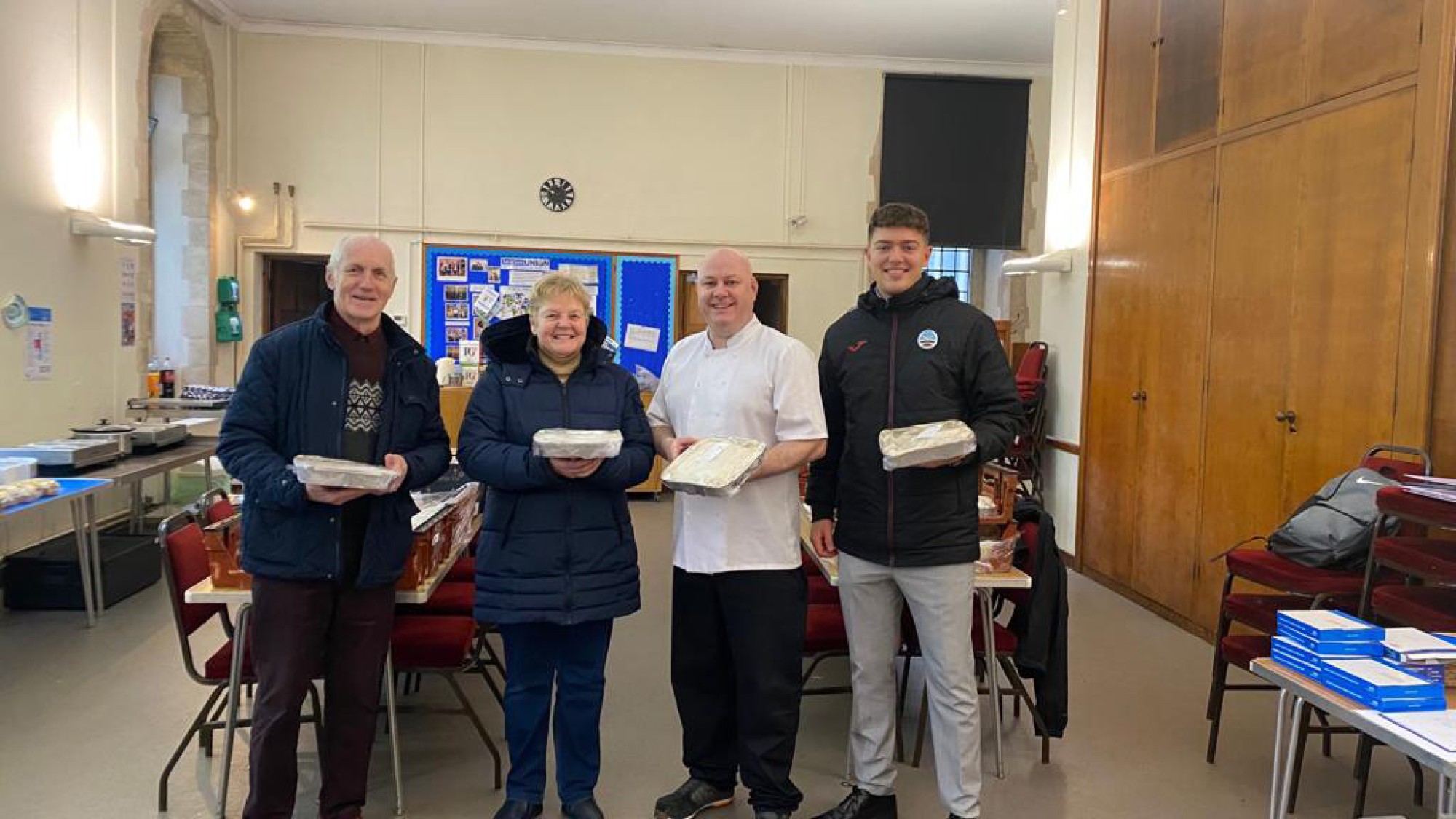 Swansea City make food donation to charities Swansea